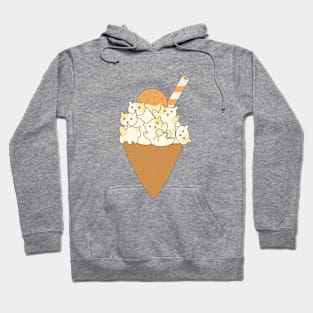 Ice-Cream Cone With Cats T-Shirt Hoodie